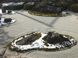 雪の石庭