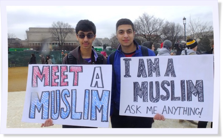 ムスリムの青年２人